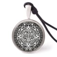 thumbnail image 1 of Vietguild's Mayan Calendar Necklace Pendants Pewter Silver, 1 of 1