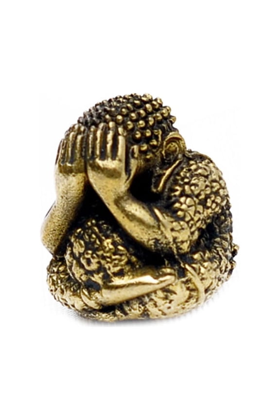 's Monk Bronze Figurine Statue Amulet