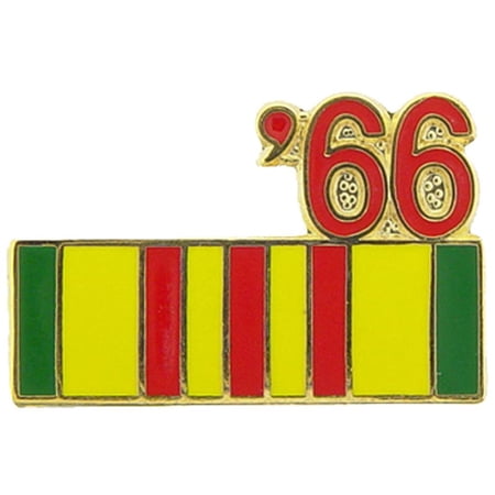 Eagle Emblems P14794 Pin - Ribbon, Vietnam, 66 ft. - 0.88 in.