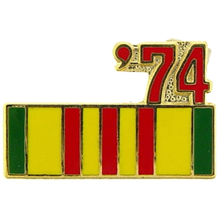 Eagle Emblems P14802 Pin - Ribbon, Vietnam, 74 ft. - 0.88 in.