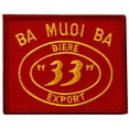 thumbnail image 1 of Vietnam Ba Muoi Ba Beer Patch Red & Yellow 3", 1 of 1