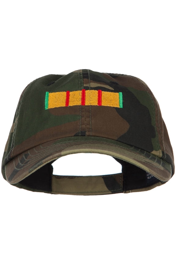 Vietnam Campaign Ribbon Embroidered Enzyme Camo Cap - Camo OSFM