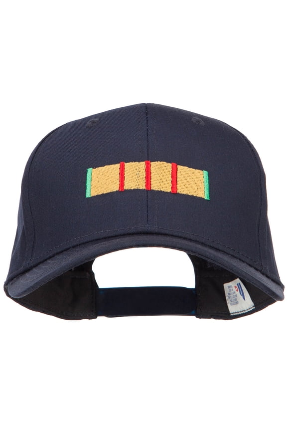 Vietnam Campaign Ribbon Embroidered Twill Cap - Navy OSFM