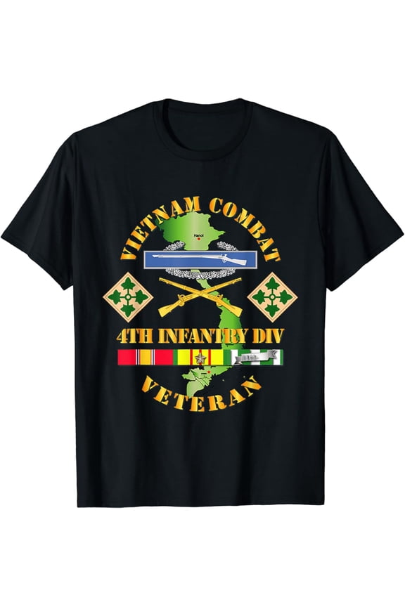 Vietnam Combat Infantry 4th Infantry Division T-Shirt