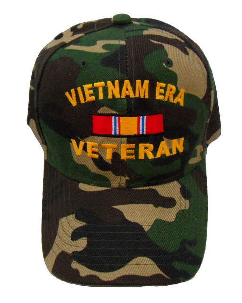 Vietnam ERA Veteran Camouflage Baseball Cap Camo Hunting Hat Mens Army Navy Marine Air Force - image 1 of 2