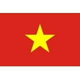 thumbnail image 1 of Vietnam Flag Decal Sticker - 6 inches wide, 1 of 7