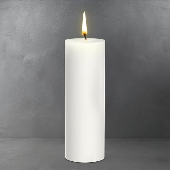 Vietnam International Victory Co. LTD. Pillar Candles 1 Wick, Paraffin Wax, White, All-Day Burn Pack