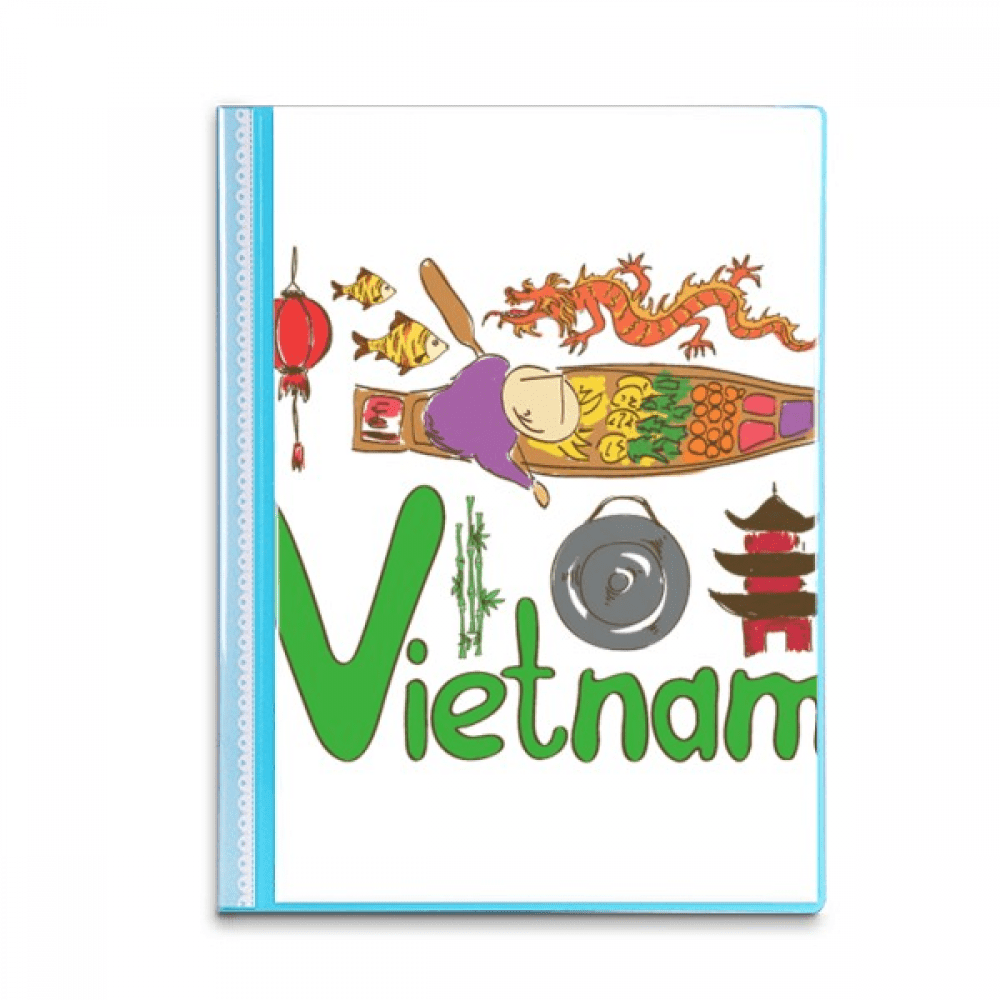 Vietnam National symbol Landmark Pattern Book Sheet Protectors ...
