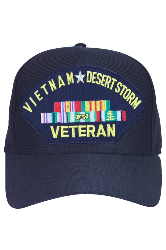 Vietnam, Operation Desert Storm Veteran with Ribbons Ball Cap
