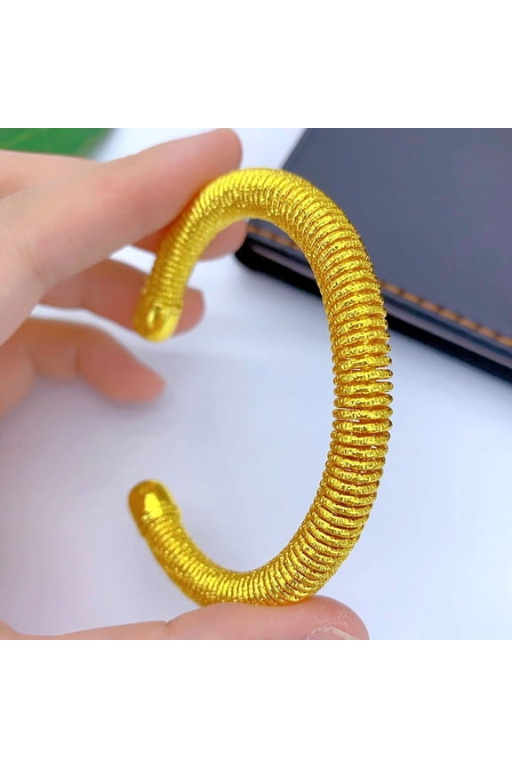 Vietnam Placer Gold Ancient French European And American Fashion Minimalist Bride Alluvial Gold Bracelet