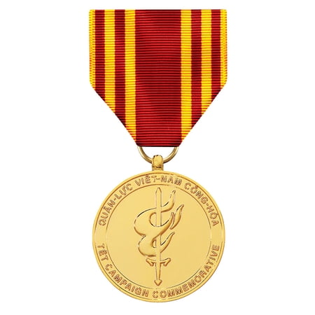 Vietnam TET Campaign Commemorative Medal Anodized