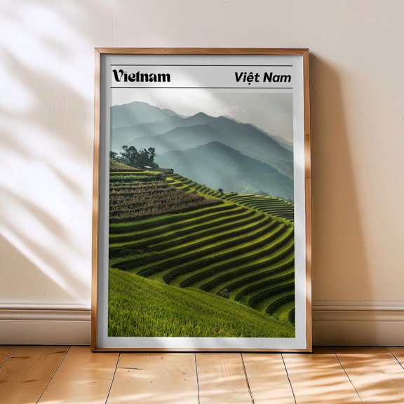 Vietnam Travel Poster, Travel Poster, Vietnam Poster, Asia, Travel Wall Art, Vietnam Poster, Vietnam, Hanoi, Sapa , Poster Print Only
