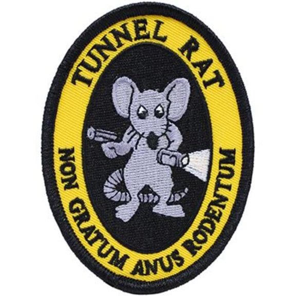 Vietnam Tunnel Rat Patch - 3.5 in. - Durable Embroidered Design