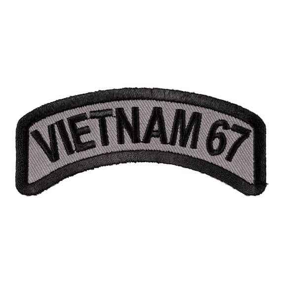 Thema Rocker Vietnam 67 Rocker Patch, Vietnam Veteran Patches. - Walmart.com