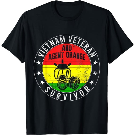 Vietnam Veteran And Orange Agent Survivor Veterans Day Men T-Shirt