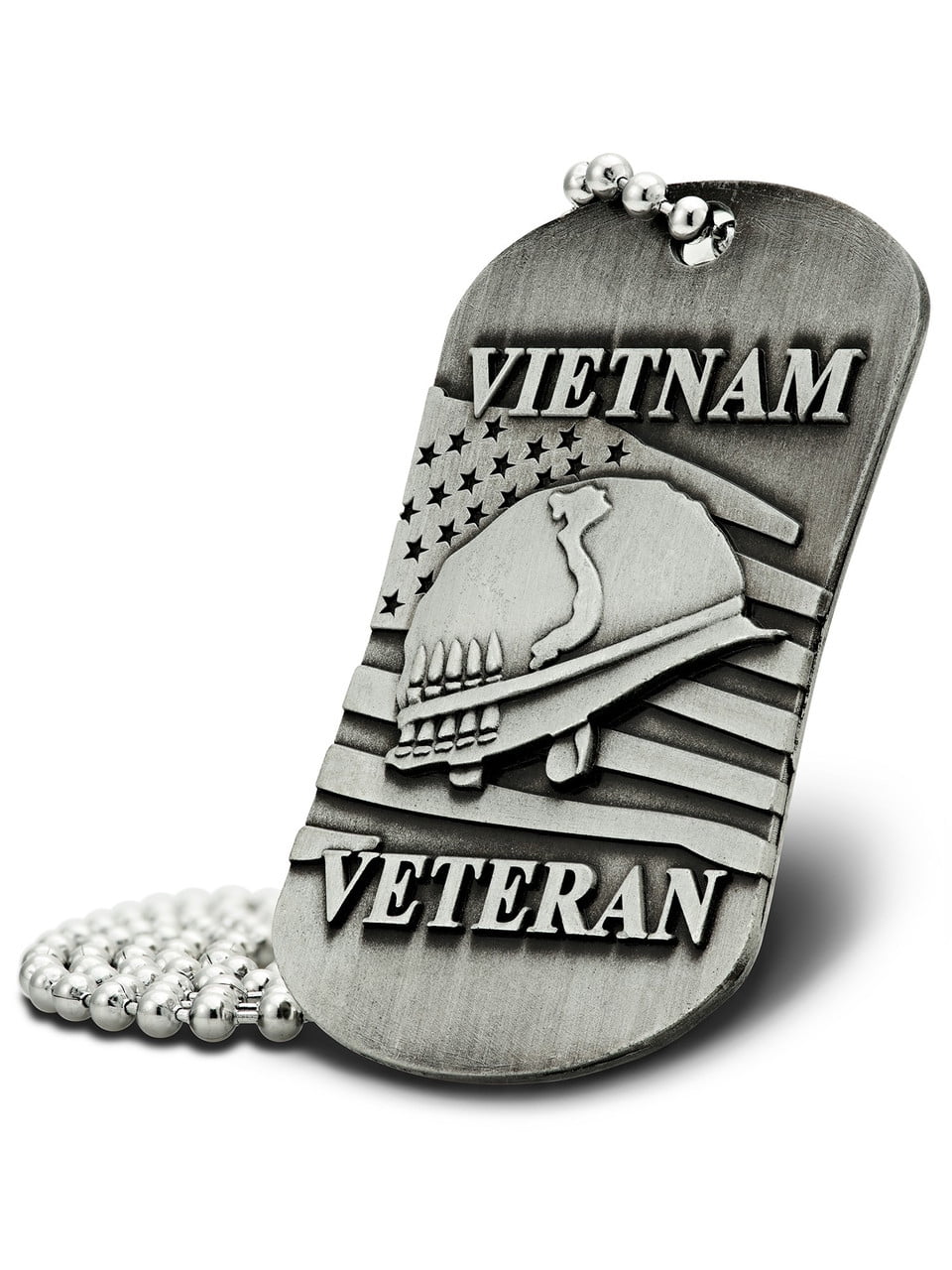 100 Stainless Steel Military Army Dog Tags + 100 Nickle Plated 30