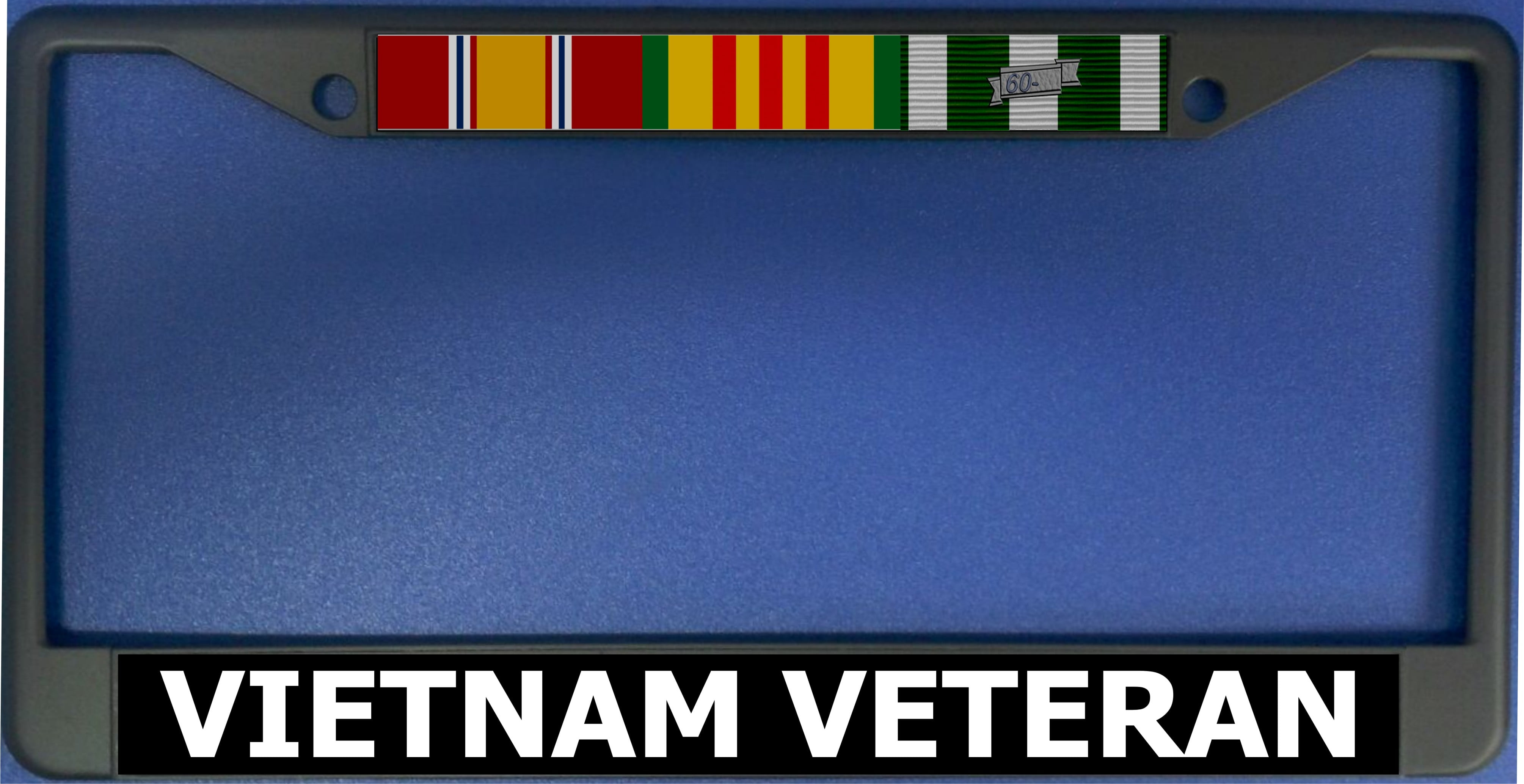 Vietnam Veteran Black License Plate Frame