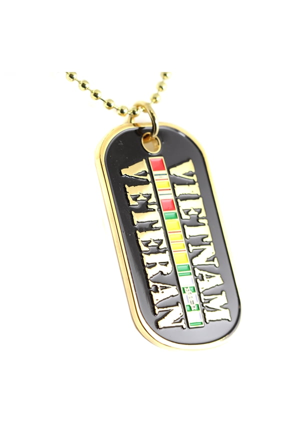 Vietnam Veteran Dog Tag Keychain