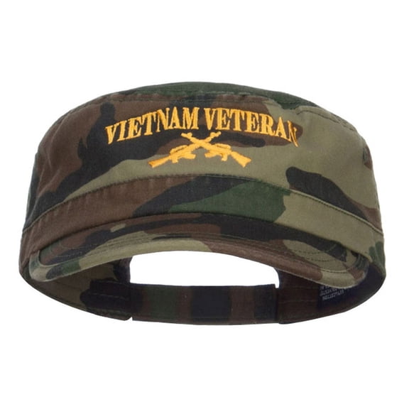 Vietnam Veteran Embroidered Camo Army Cap - Camo OSFM