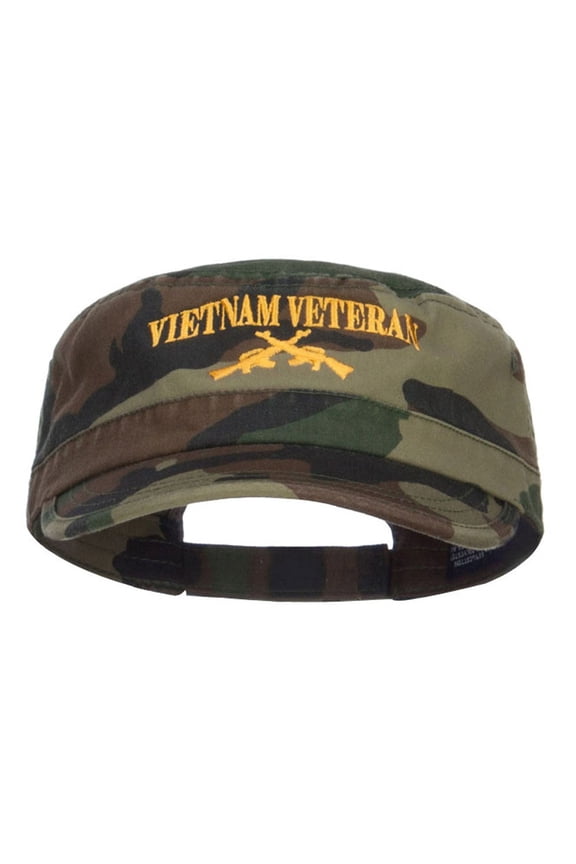 Vietnam Veteran Embroidered Camo Army Cap - Camo OSFM