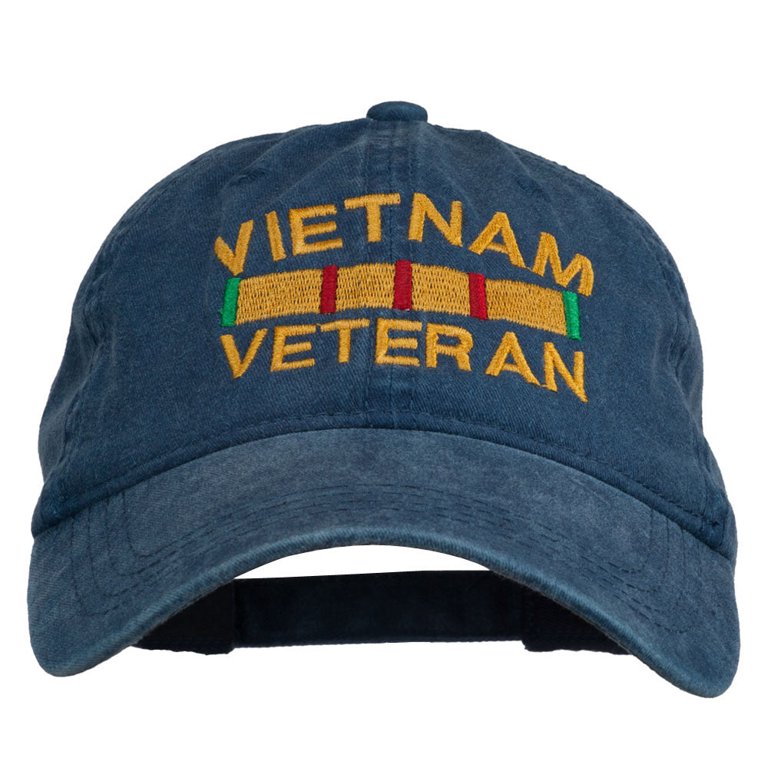 Washed Two-Tone Cotton Twill Baseball Cap — Adjustable Brass Buckle, Low-Profile, Khaki Navy, One Size Fits Most