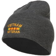 Vietnam Veteran Embroidered Long Beanie | Veterans/Retired Designed