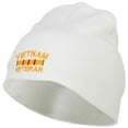 thumbnail image 1 of Vietnam Veteran Embroidered Short Beanie - White OSFM, 1 of 5