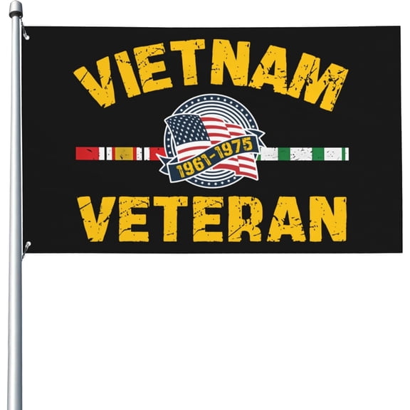 Vietnam Veteran Flag 3x5 1961-1975 Vietnam Veteran Usa Flag Freedom Dayfighter Vietnam War Flag 3x5 Ft For Porch Outdoor Indoor Backyard Lawn Hanging Decor Yard Flag Banner Sign