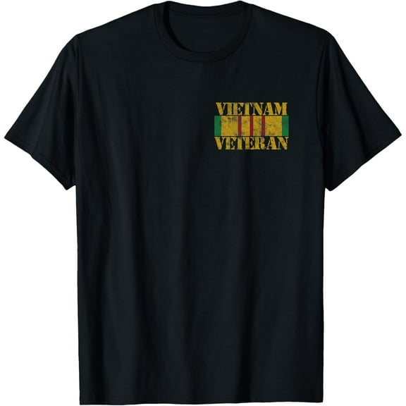 Vietnam Veteran Flag Service Ribbon Patch T-Shirt