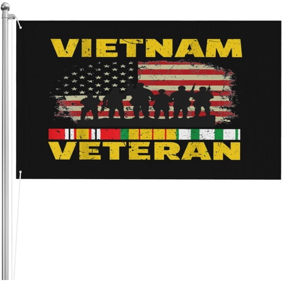 Vietnam Veteran Flag Vietnam Day Flag Military Flag Memorial Day Premium Double Sided Flag 3x5 Ft 3 Ply Polyester Banner With Brass Grommets