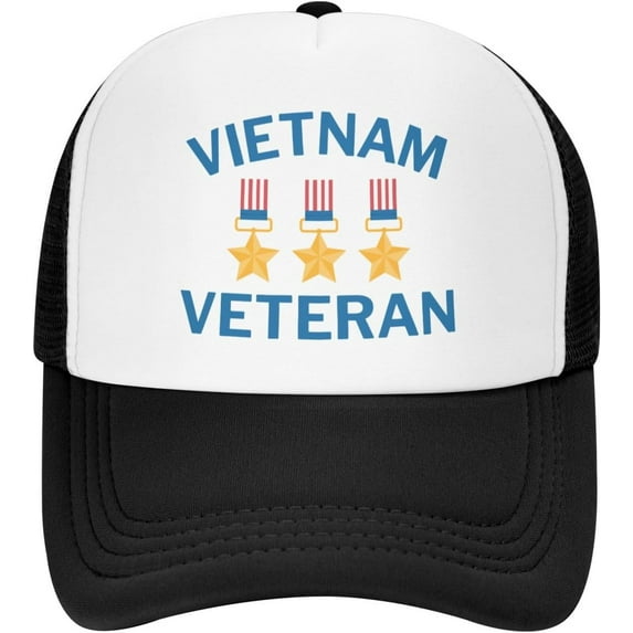 Vietnam Veteran Mesh Cap Thank You Veterans Day Mesh Hat Men Women Baseball Cap Trucker Hat Sports Cap