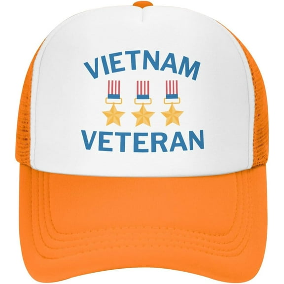 Vietnam Veteran Mesh Cap Thank You Veterans Day Mesh Hat Men Women Baseball Cap Trucker Hat Sports Cap
