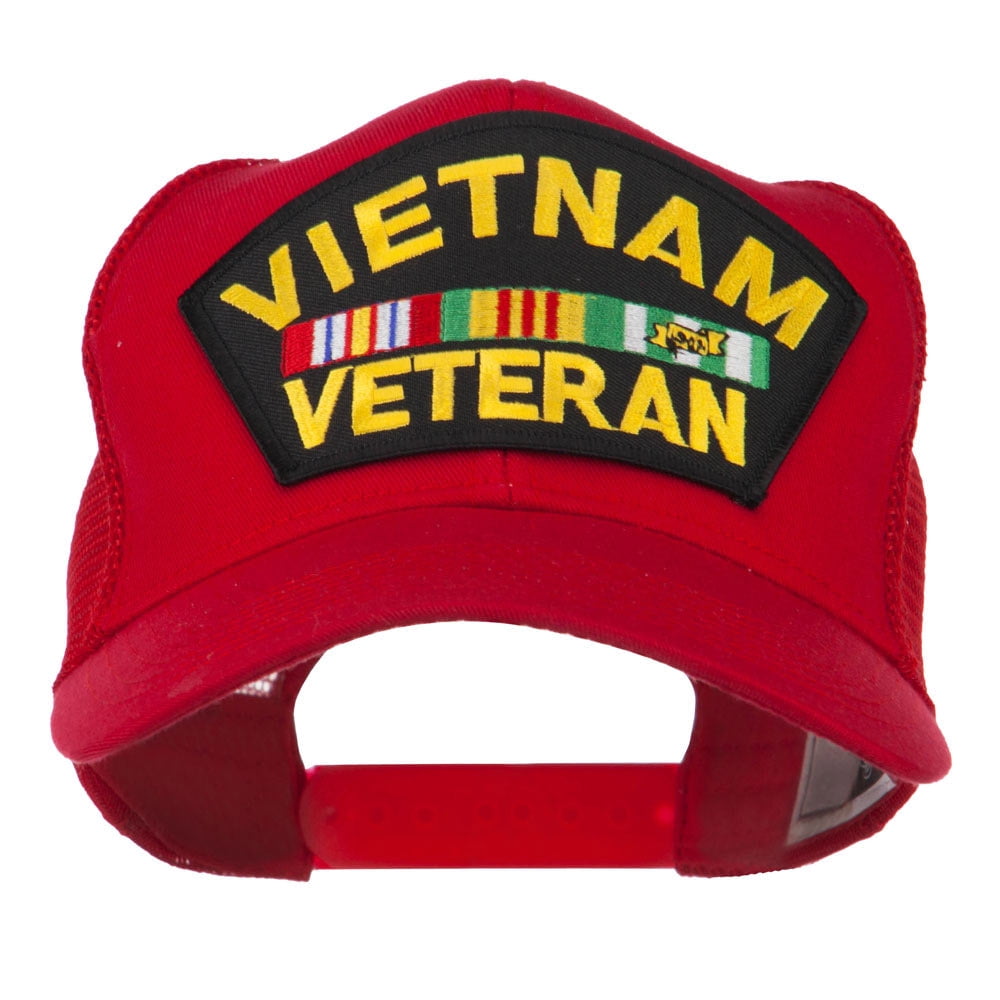 帽子 [0] Vietnam Veteran Red Shield Shadow VIETNAM VETERAN Cap Red Shield Logo Shadow Adjustable One