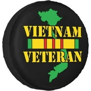 Vietnam Veteran Spare Tire Cover Windproof and Rainproof Wheel Protection Cover