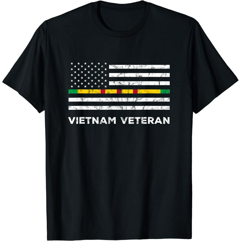 Vietnam Veteran Thin Line American Flag Pride T-Shirt Vietnam Veteran Thin Line American Flag Pride T-Shirt