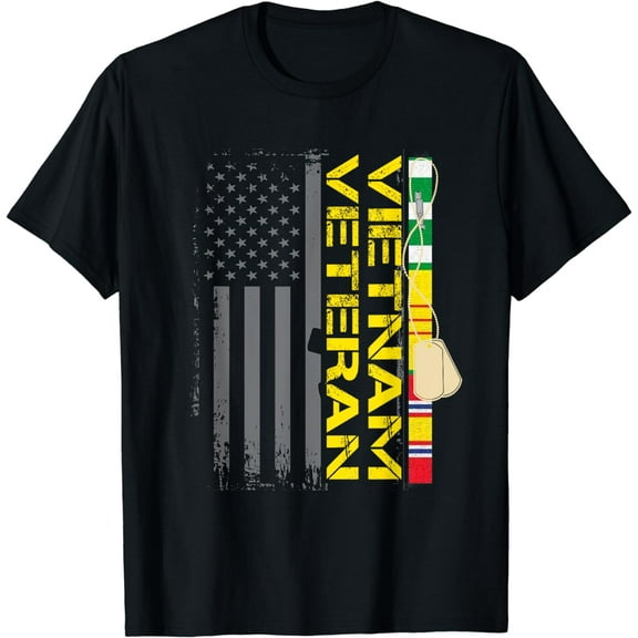 Vietnam Veteran US Flag T shirt Gift | Vietnam War Vet Tee T-Shirt
