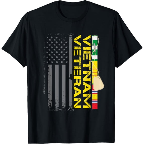 Vietnam Veteran US Flag T shirt Gift | Vietnam War Vet Tee T-Shirt