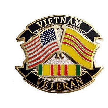 Vietnam Veteran 1964 Ribbon Lapel Hat Pin Marines Army Navy Air Force ...