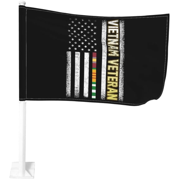 Vietnam Veteran Usa Veteran Vietnam 12x18 Inch Flag Car Flag,Waterproof Window Clip Flag,Double Sided Flag For Car