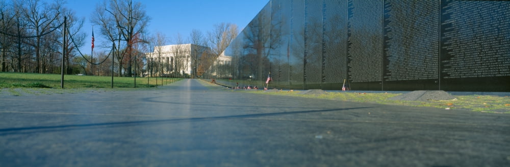Vietnam Veterans Memorial Washington DC Canvas Art - Panoramic Images (36 x 12)