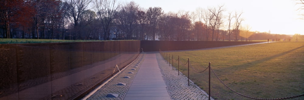 Vietnam Veterans Memorial at sunrise Washington DC Canvas Art - Panoramic Images (27 x 9)