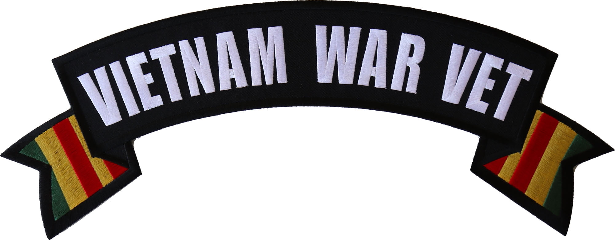 Vietnam War Vet Extra Large Rocker Patch - 15x6 inch - Embroidered Iron ...