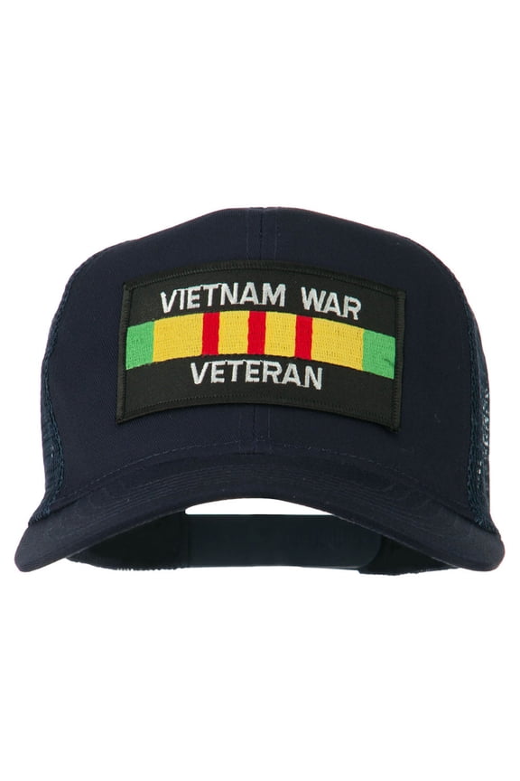 Vietnam War Veteran Patched Mesh Cap - Navy OSFM