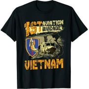 Vietnam War Veteran Pilot Tee: Commemorating the 1st Aviation Brigade with Exclusive Artwork