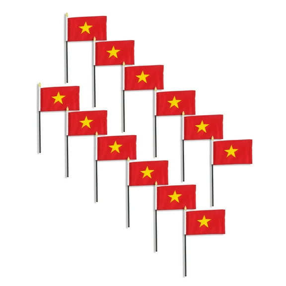 Vietnam flag 4 x 6 inch - 12 PK