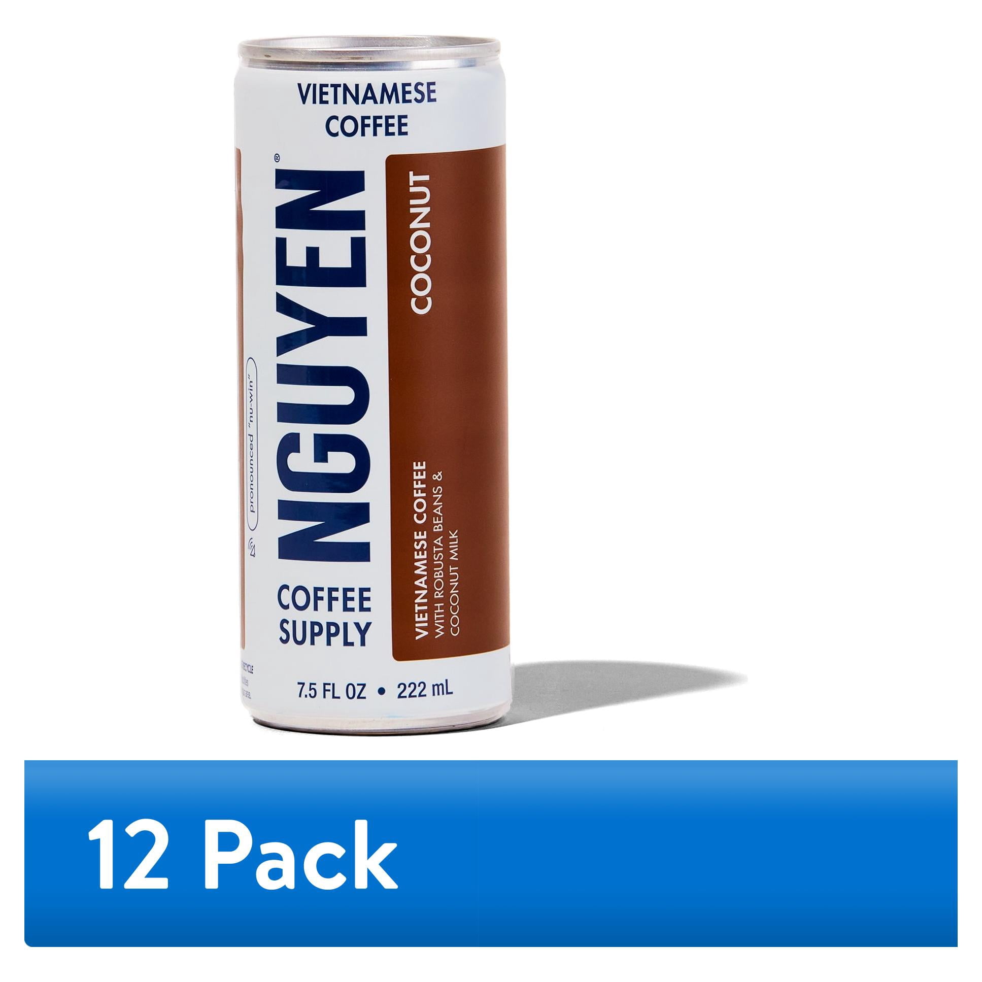(12 pack) Nguyen Coffee Supply Vietnamese Coconut Latte - 7.5 fl oz Can