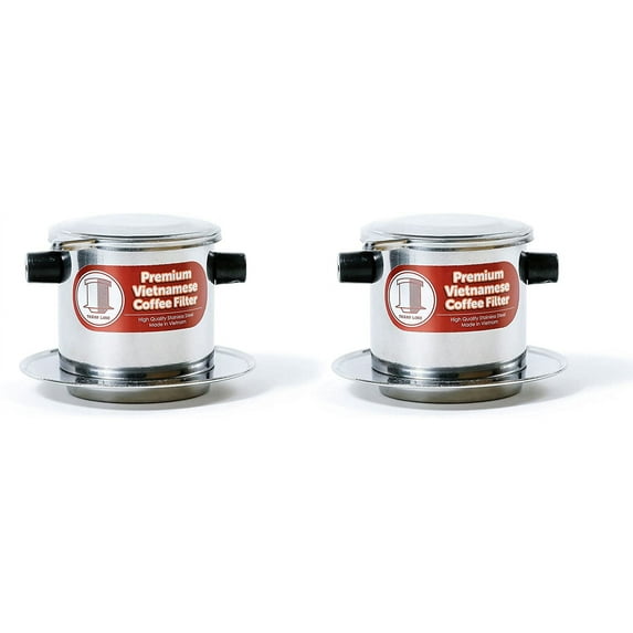 Vietnamese Coffee Filter Infuser Filter, Perfect for Camping or Travel, Iced or Hot, Small, 2 Pack