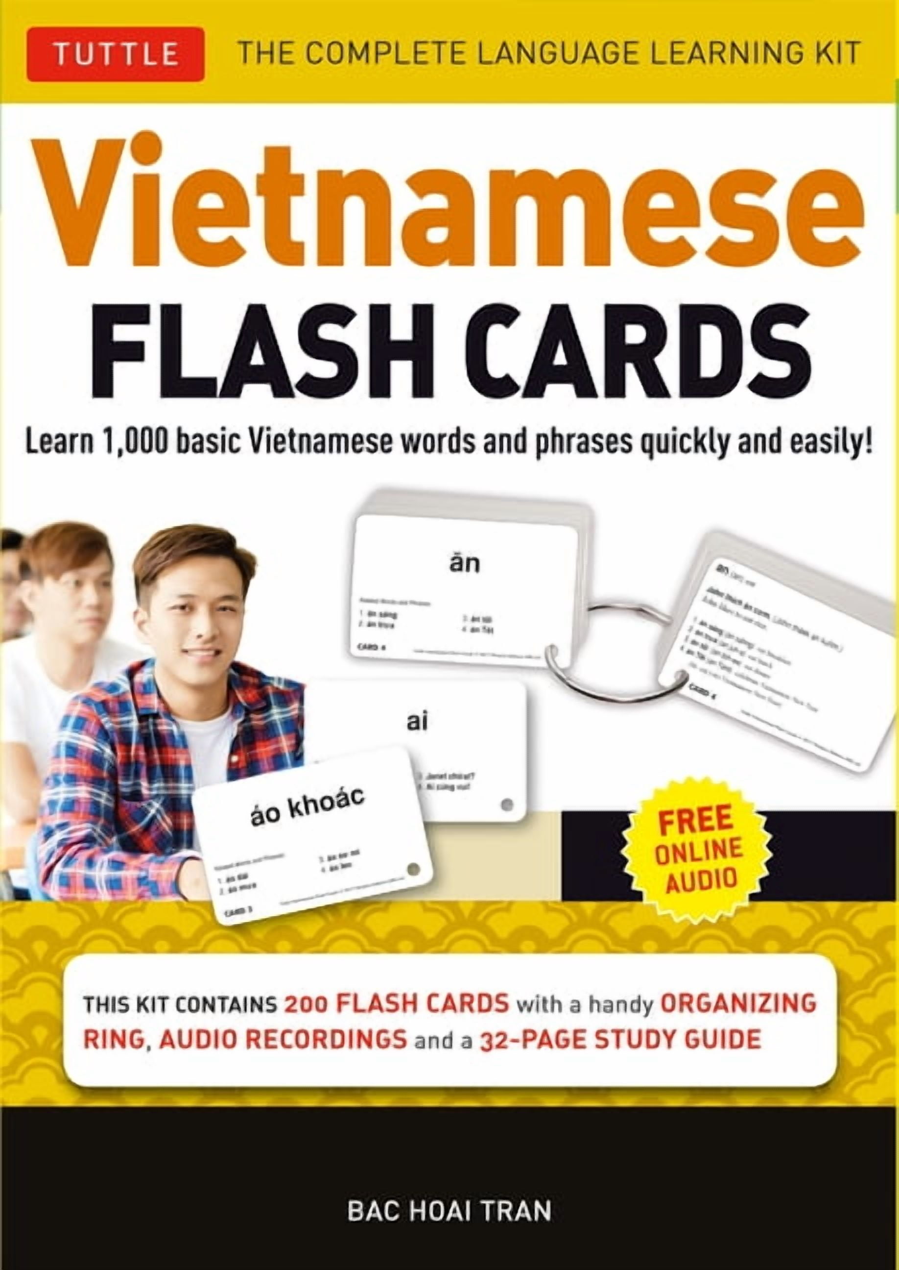 BAC HOAI TRAN Vietnamese Flash Cards Kit: The Complete Language Learning Kit (200 Hole Punched Cards, Online Audio Recordings, 32-Page Study Guide) (Other)