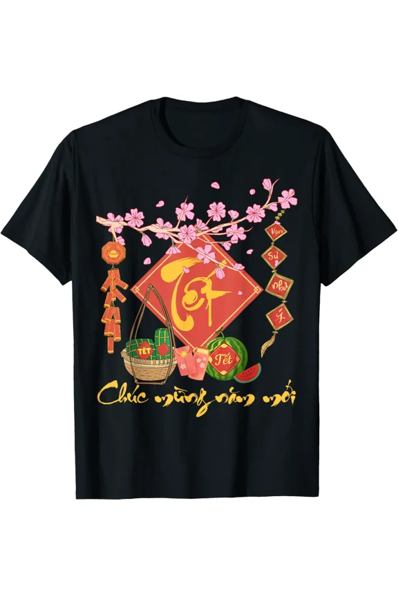 Vietnamese Lunar New Year TET Viet Chuc Mung NAM Moi T-Shirt