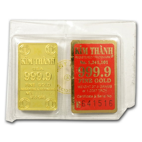 Vietnamese Origin Gold Bar, Kim - Thành, Precious Metals, 1.2057 oz Fine Gold, .9999 Karats